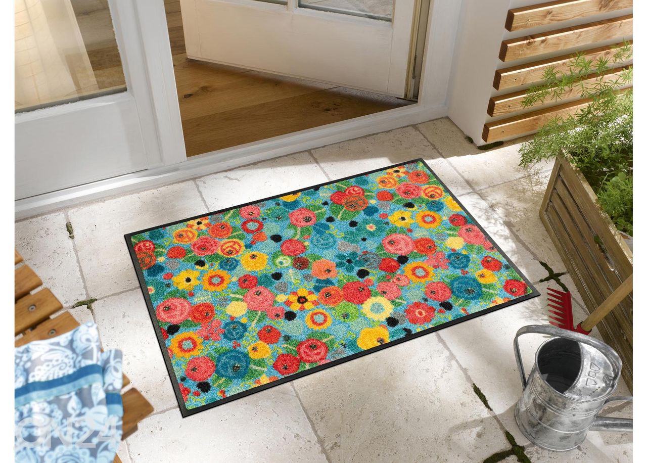 Kynnysmatto Flower Power 50x75 cm kuvasuurennos