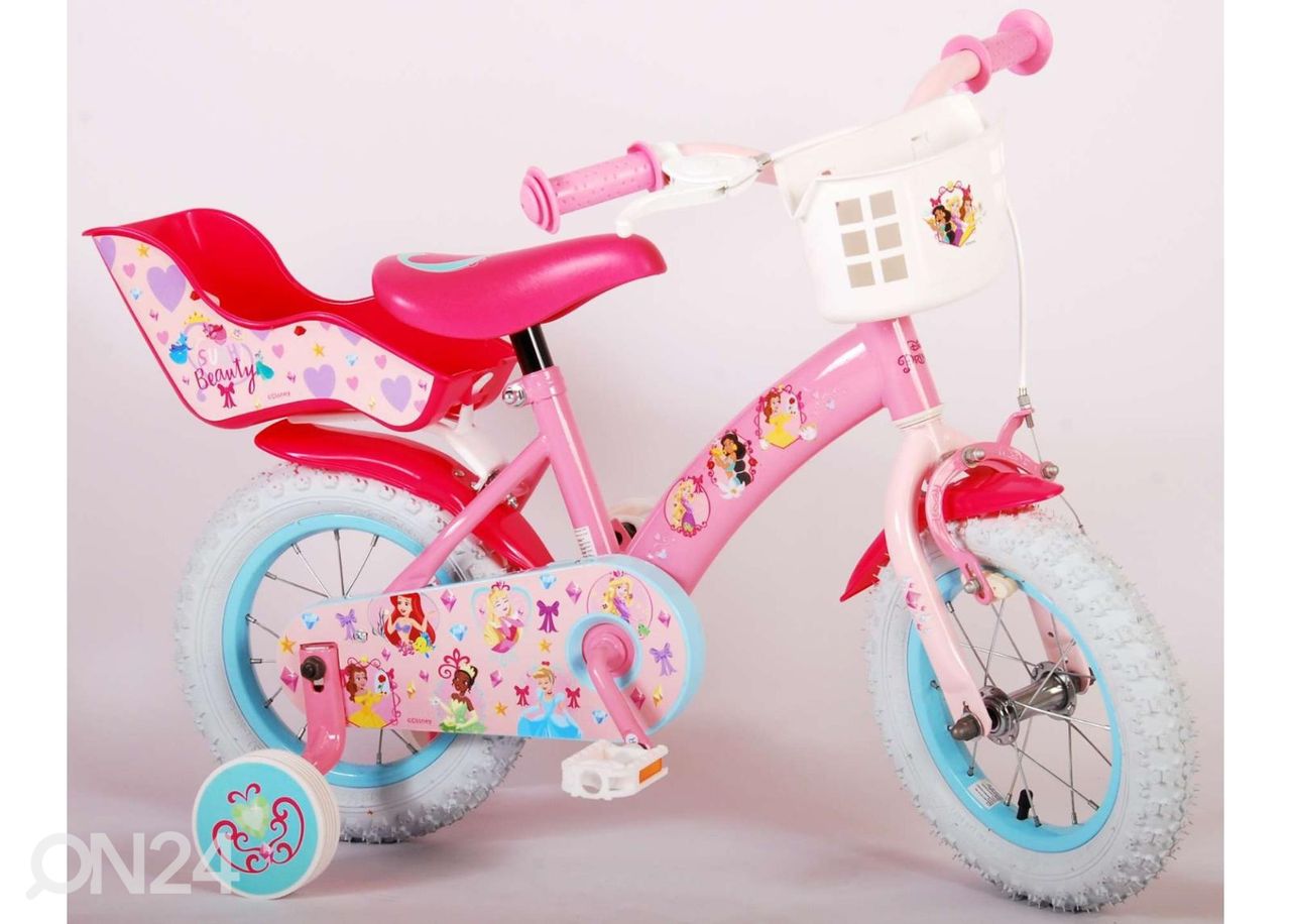 Lasten polkupyörä 12" Disney Princess roosa kuvasuurennos