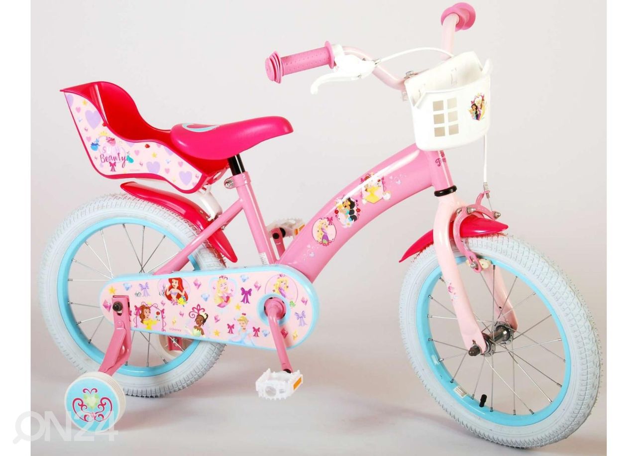 Lasten polkupyörä 16" Disney Princess roosa kuvasuurennos