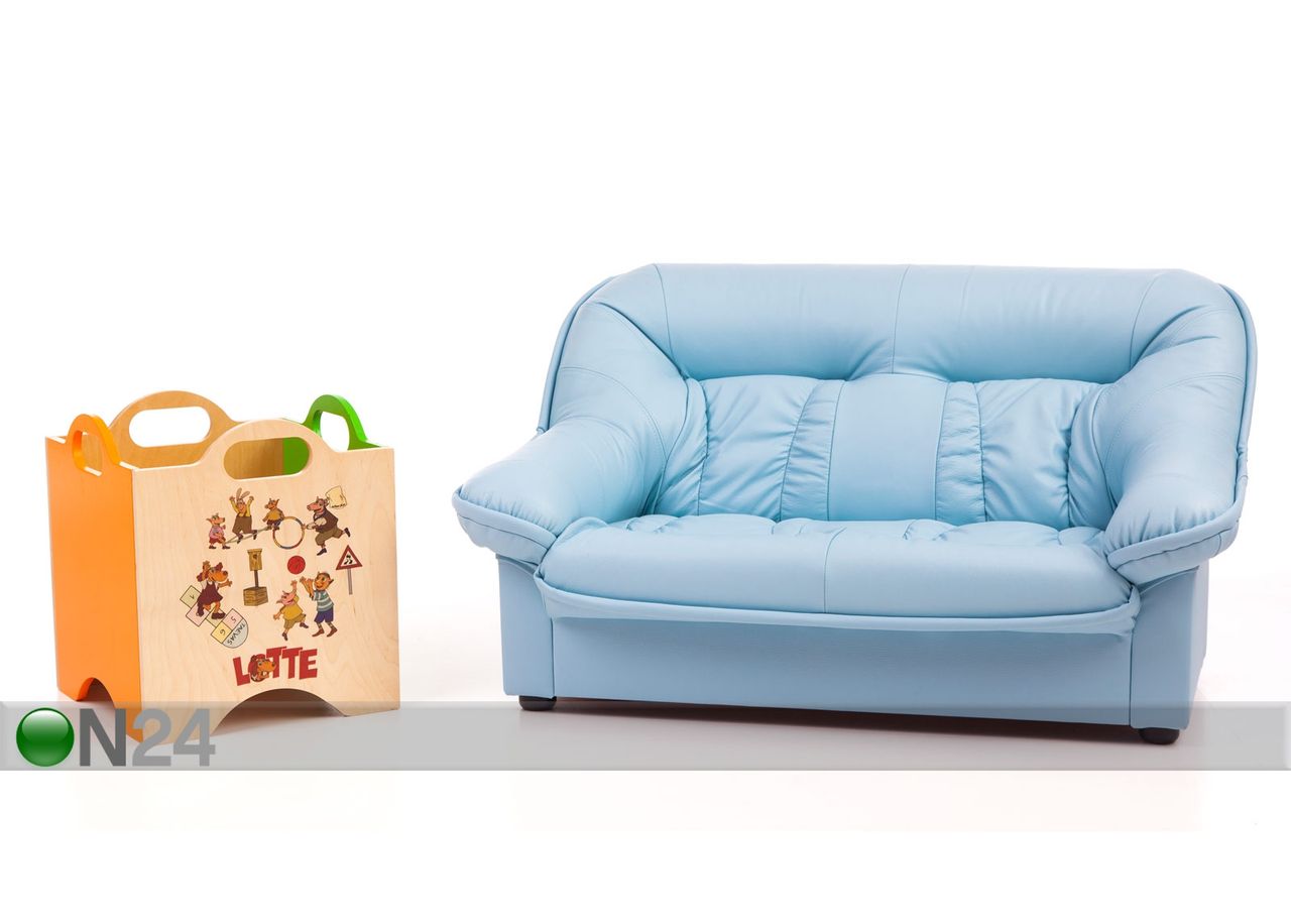 Lasten sohva Mini Spencer + lelulaatikko Lotte kuvasuurennos