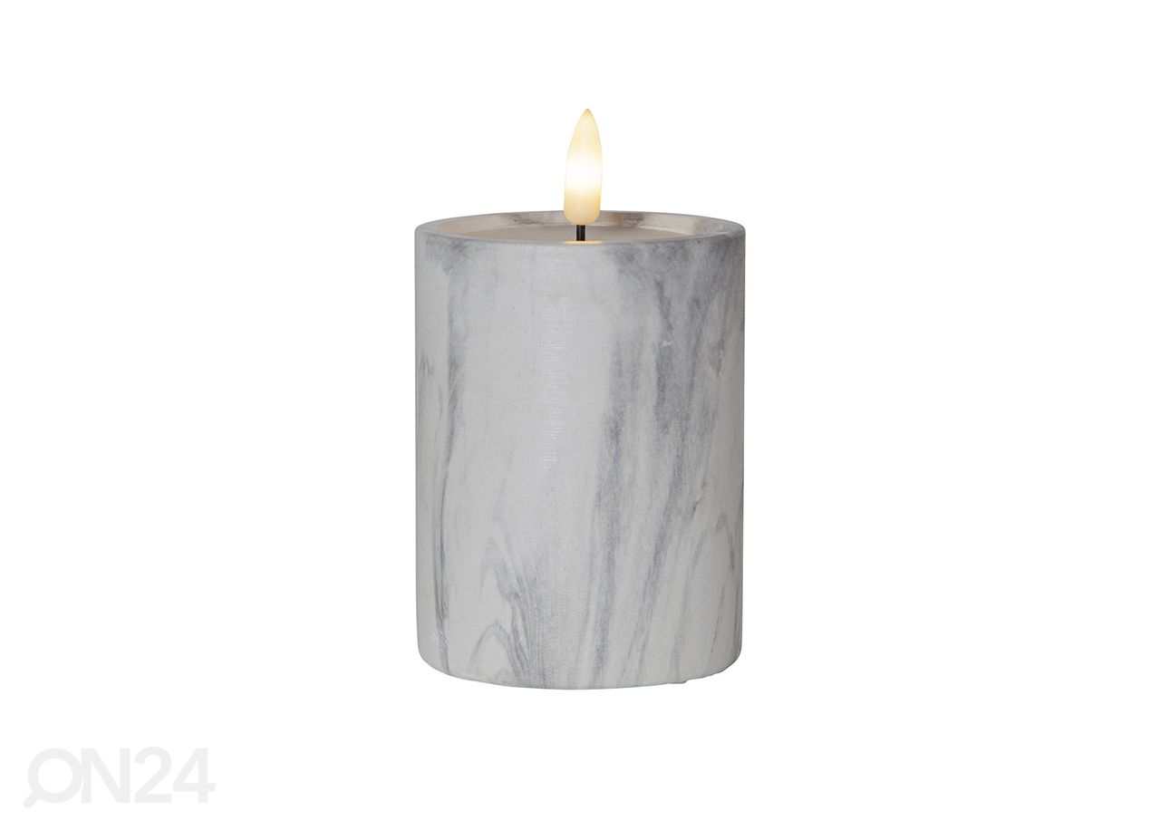 LED-kynttilä Flamme Marble kuvasuurennos