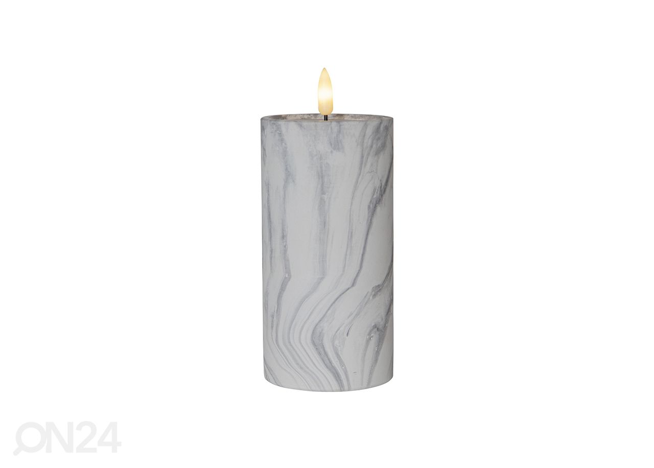 LED-kynttilä Flamme Marble kuvasuurennos