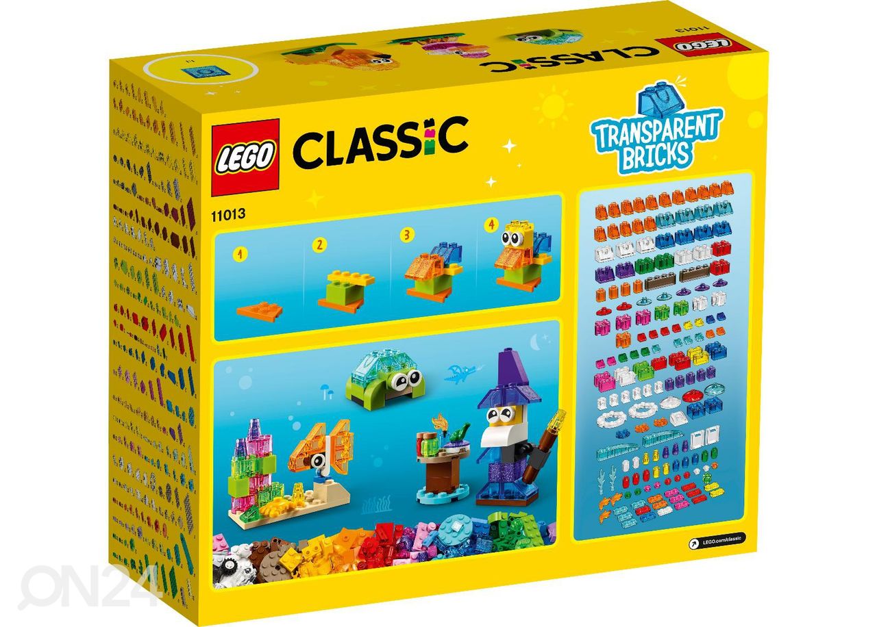 LEGO Classic Luovan rakentajan läpinäkyvät palikat kuvasuurennos