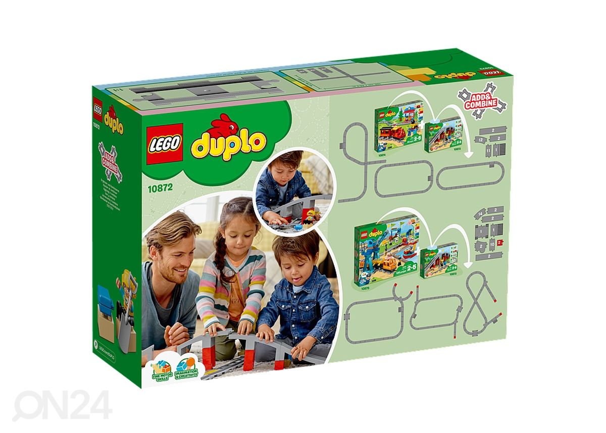 LEGO DUPLO Junasilta ja kiskot kuvasuurennos