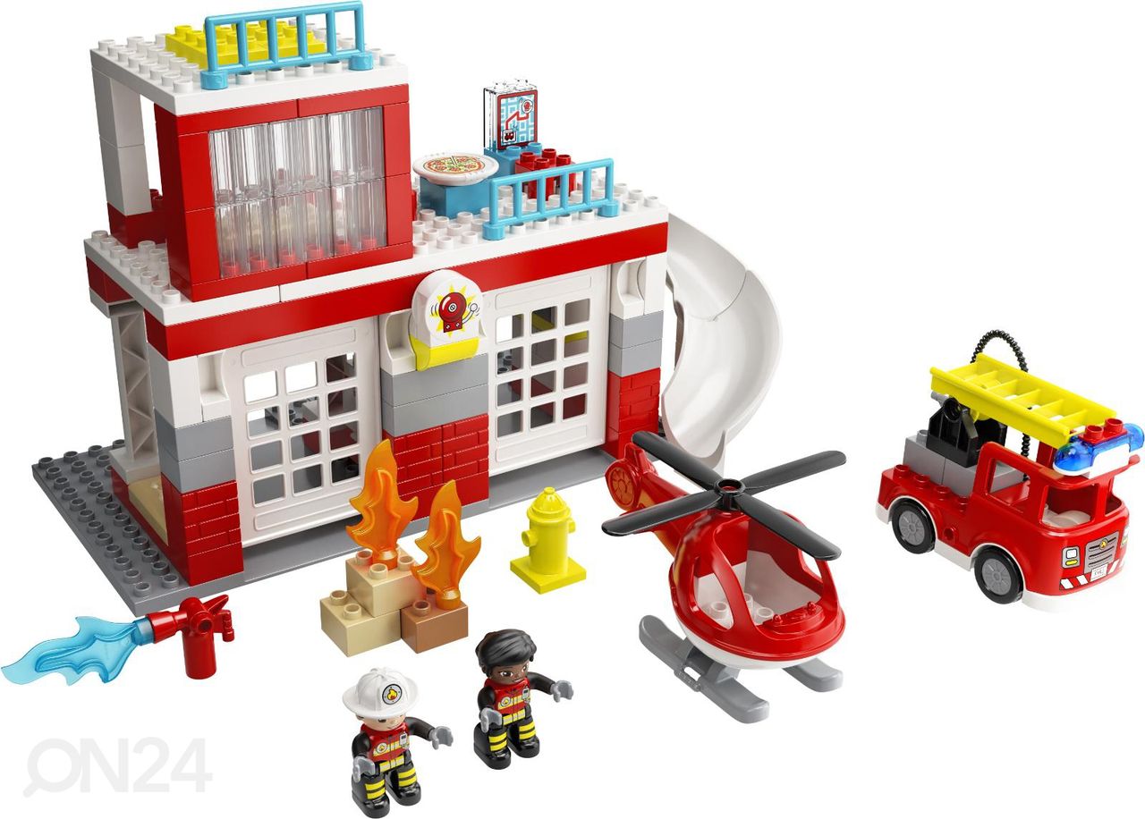 LEGO DUPLO Paloasema ja helikopteri kuvasuurennos