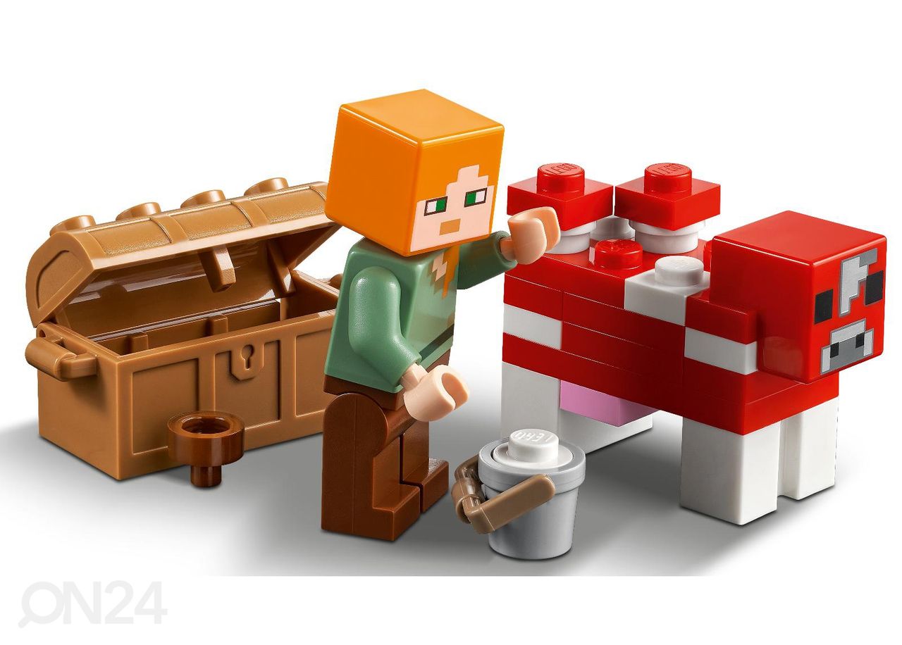 LEGO Minecraft Sienitalo kuvasuurennos