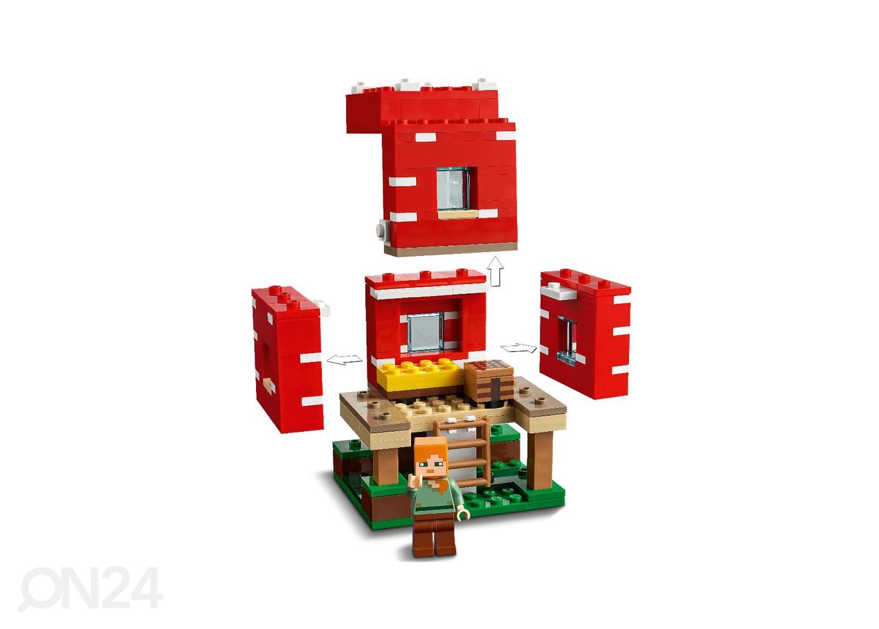 LEGO Minecraft Sienitalo kuvasuurennos
