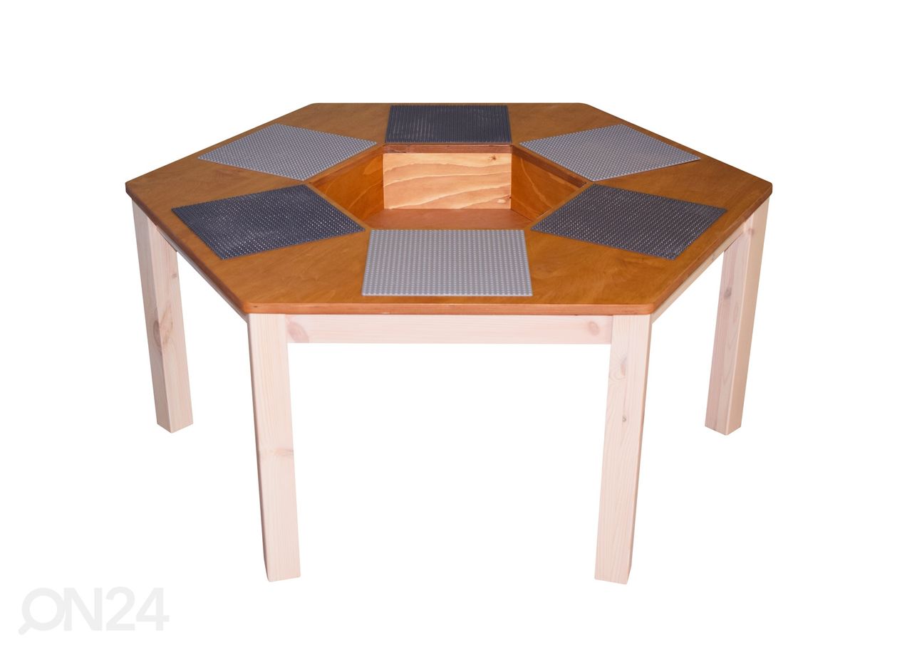 Legopöytä Ø 120xh53 cm kuvasuurennos