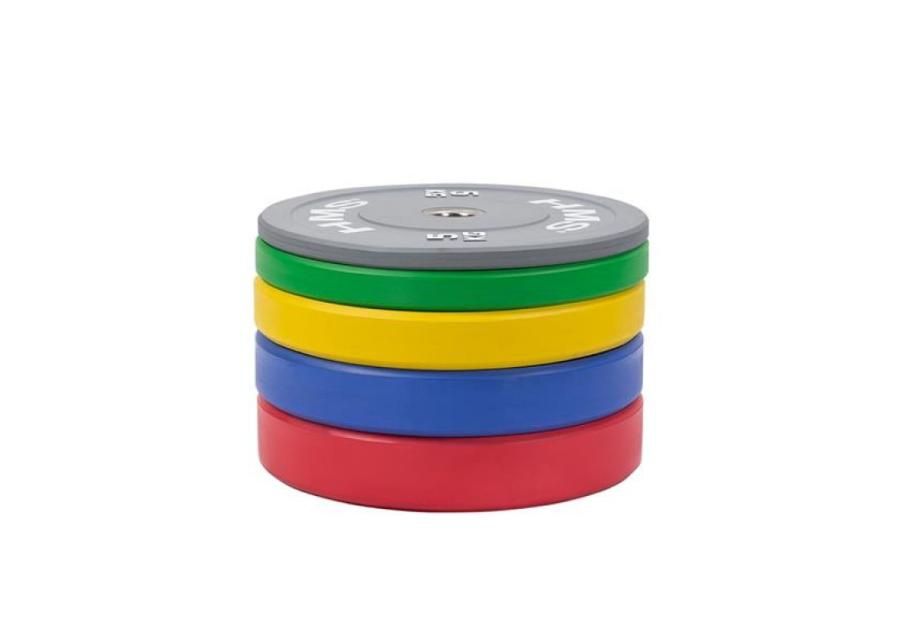 Levypaino Olympic HMS vihreä BUMPER 10 kg CBR10 kuvasuurennos