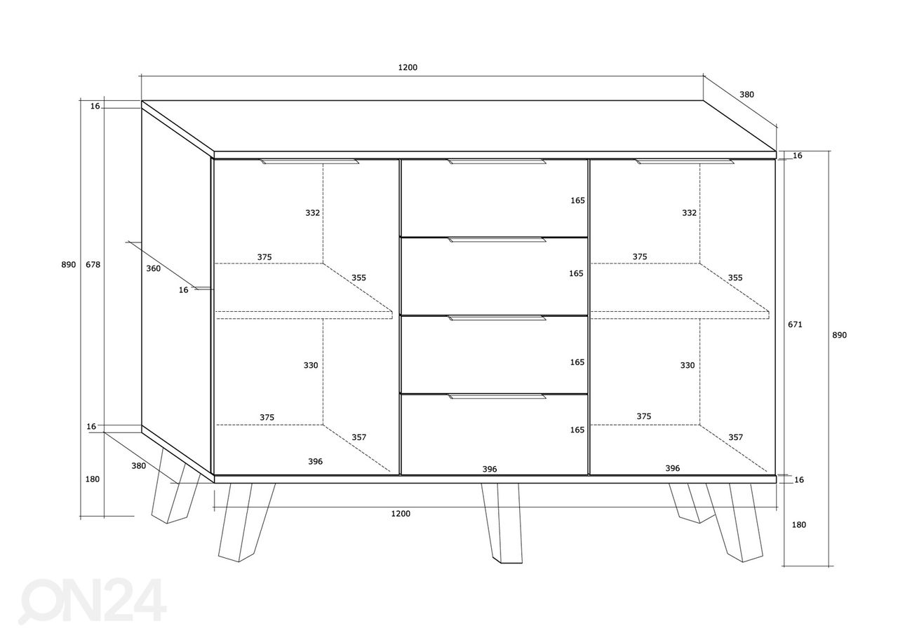 Lipasto 120 cm kuvasuurennos