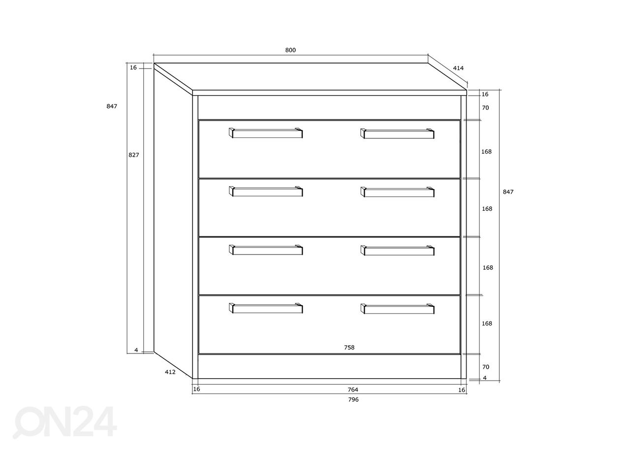 Lipasto 80 cm kuvasuurennos