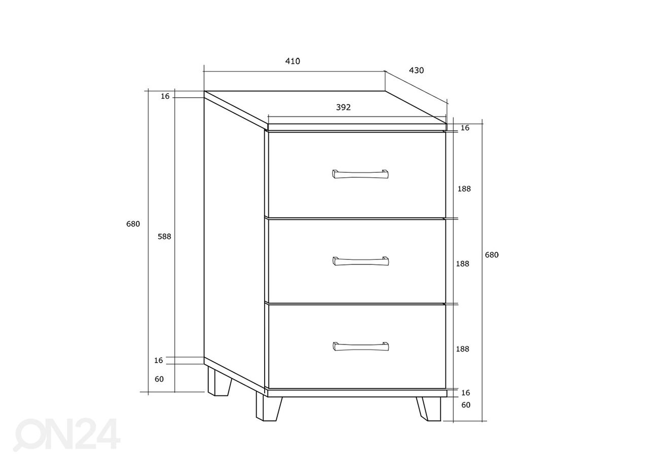 Lipasto Drimo 41 cm kuvasuurennos