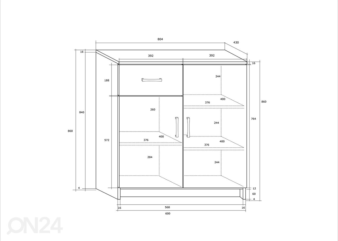 Lipasto Drimo 80 cm kuvasuurennos