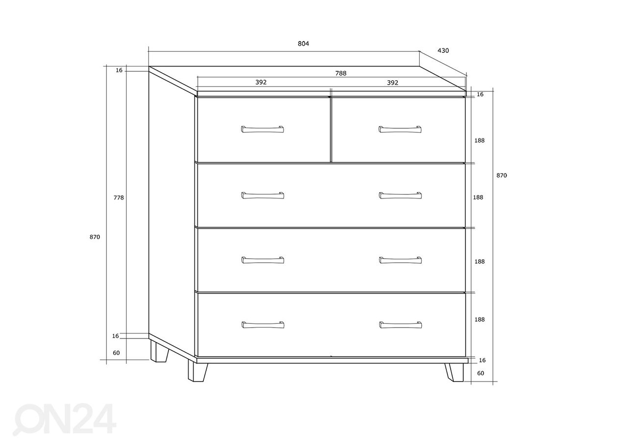 Lipasto Drimo 80 cm kuvasuurennos