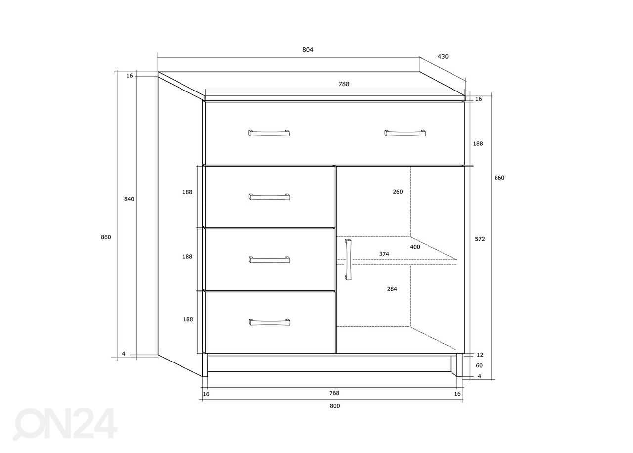 Lipasto Drimo 80 cm kuvasuurennos