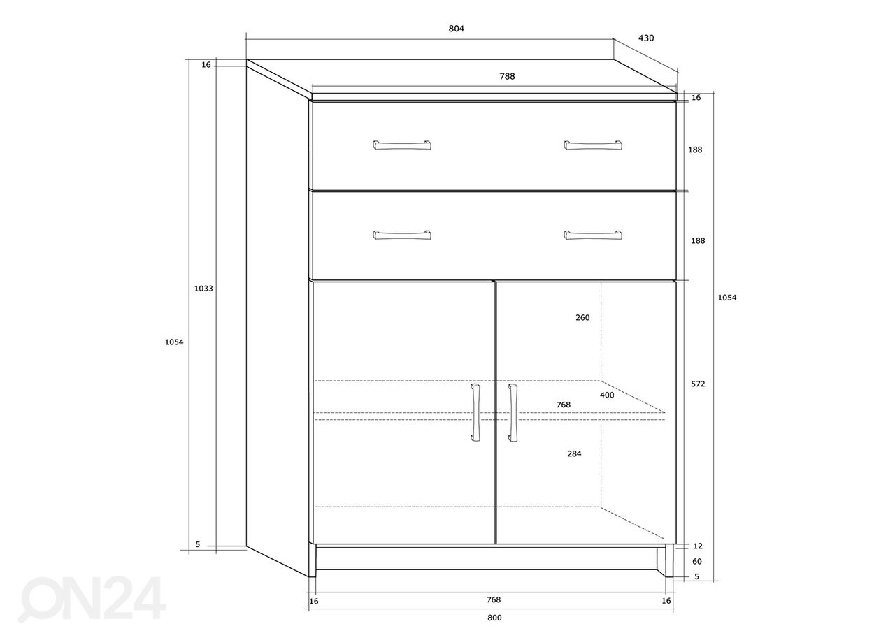 Lipasto Drimo 81 cm kuvasuurennos