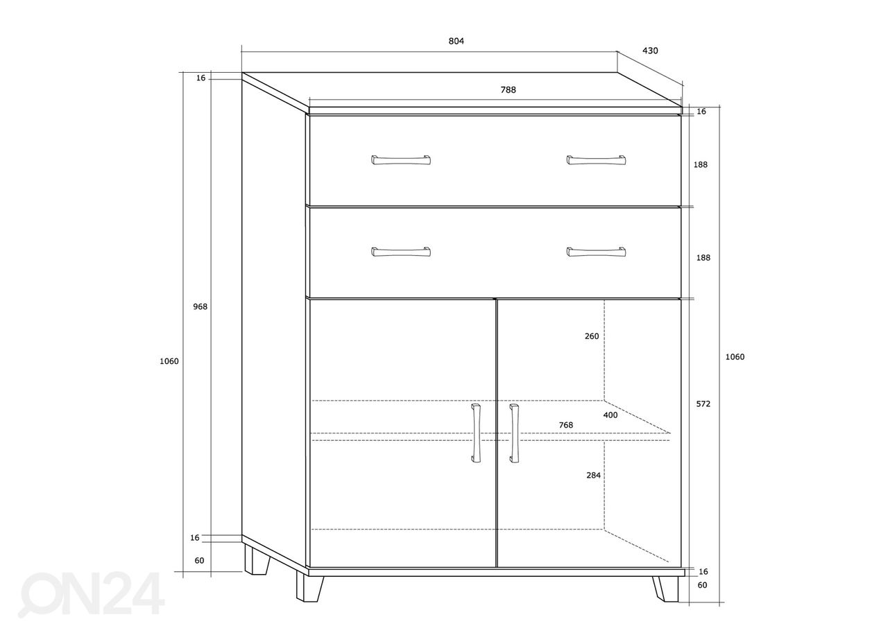 Lipasto Drimo 81 cm kuvasuurennos