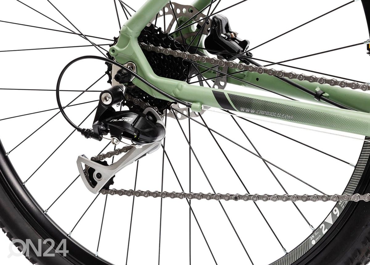 Maastopyörä MTB 9.3 29", matta-reseda vihreänharmaa kuvasuurennos