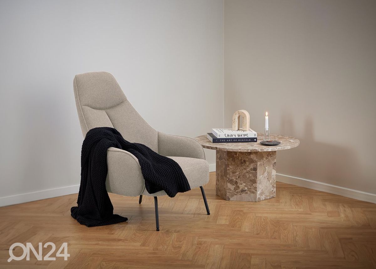 Marmori sohvapöytä Nex Ø 80 cm kuvasuurennos