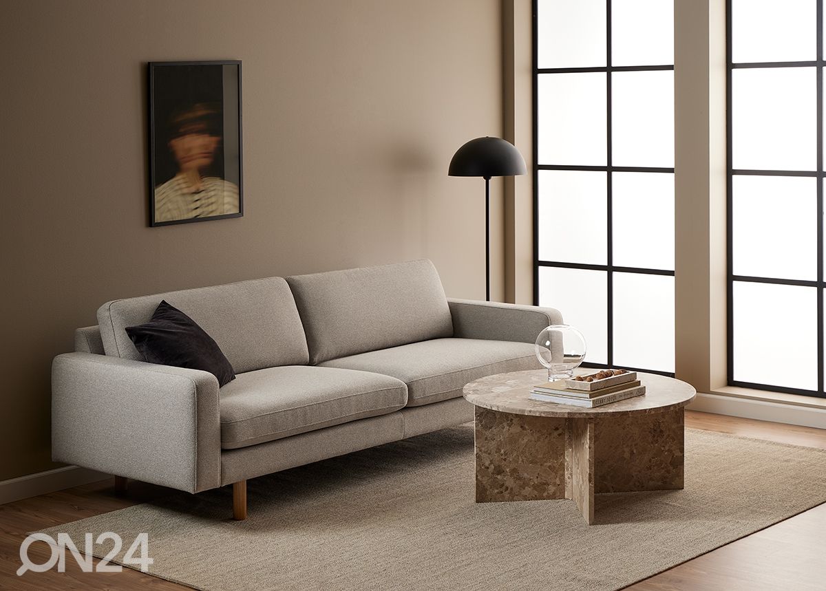 Marmori sohvapöytä Victoria Ø90 cm kuvasuurennos