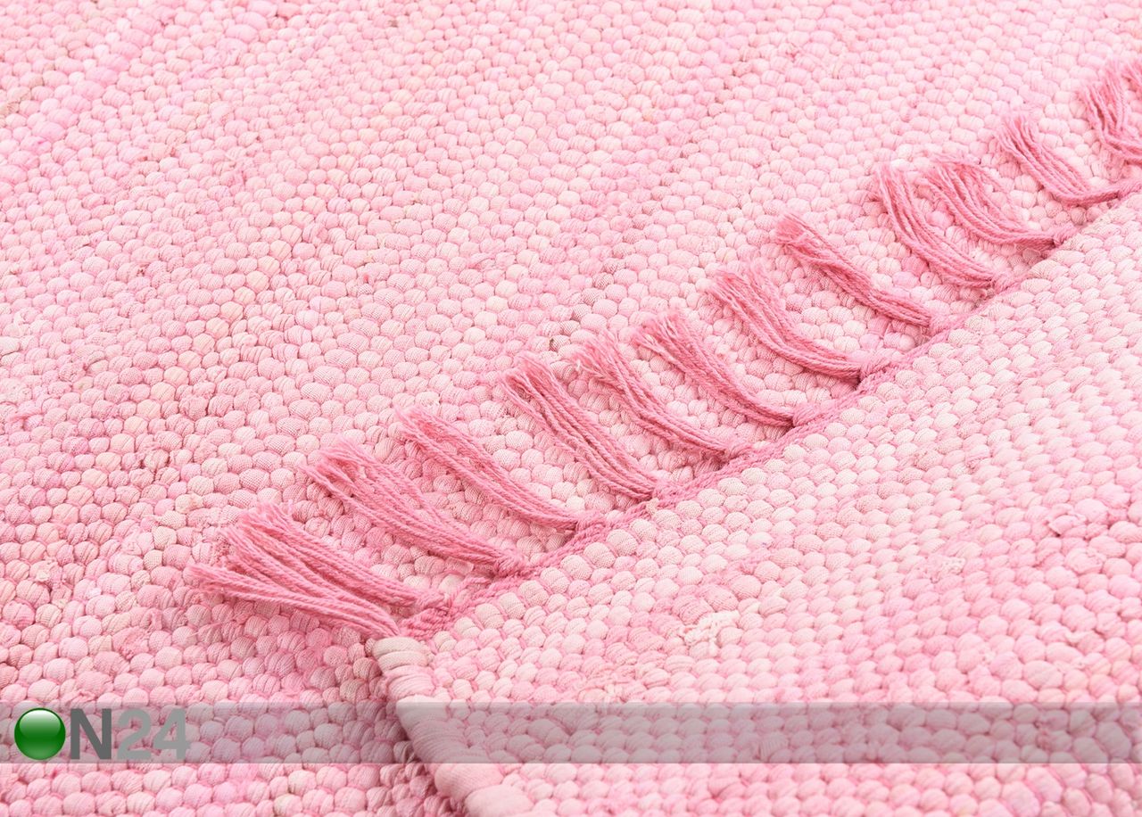 Matto Happy Cotton Uni 90x160 cm, vaaleanpunainen kuvasuurennos