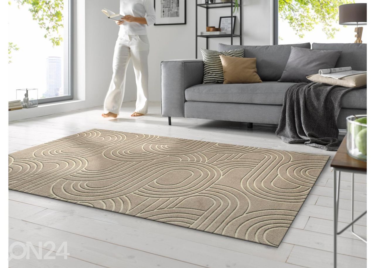 Matto Sand Twist 140x200 cm kuvasuurennos