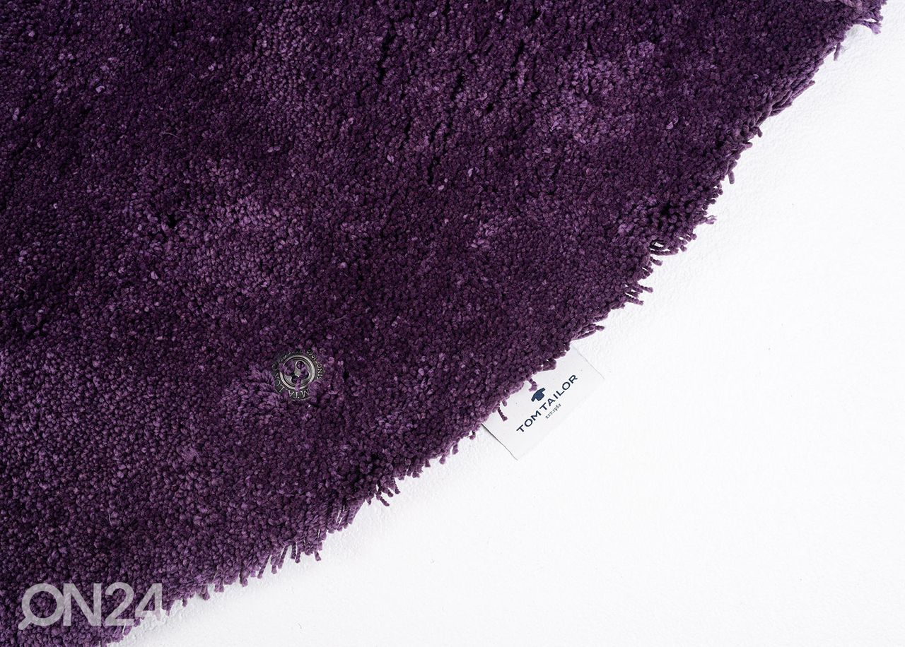 Matto Tom Tailor Cozy Ø190 cm violetti kuvasuurennos