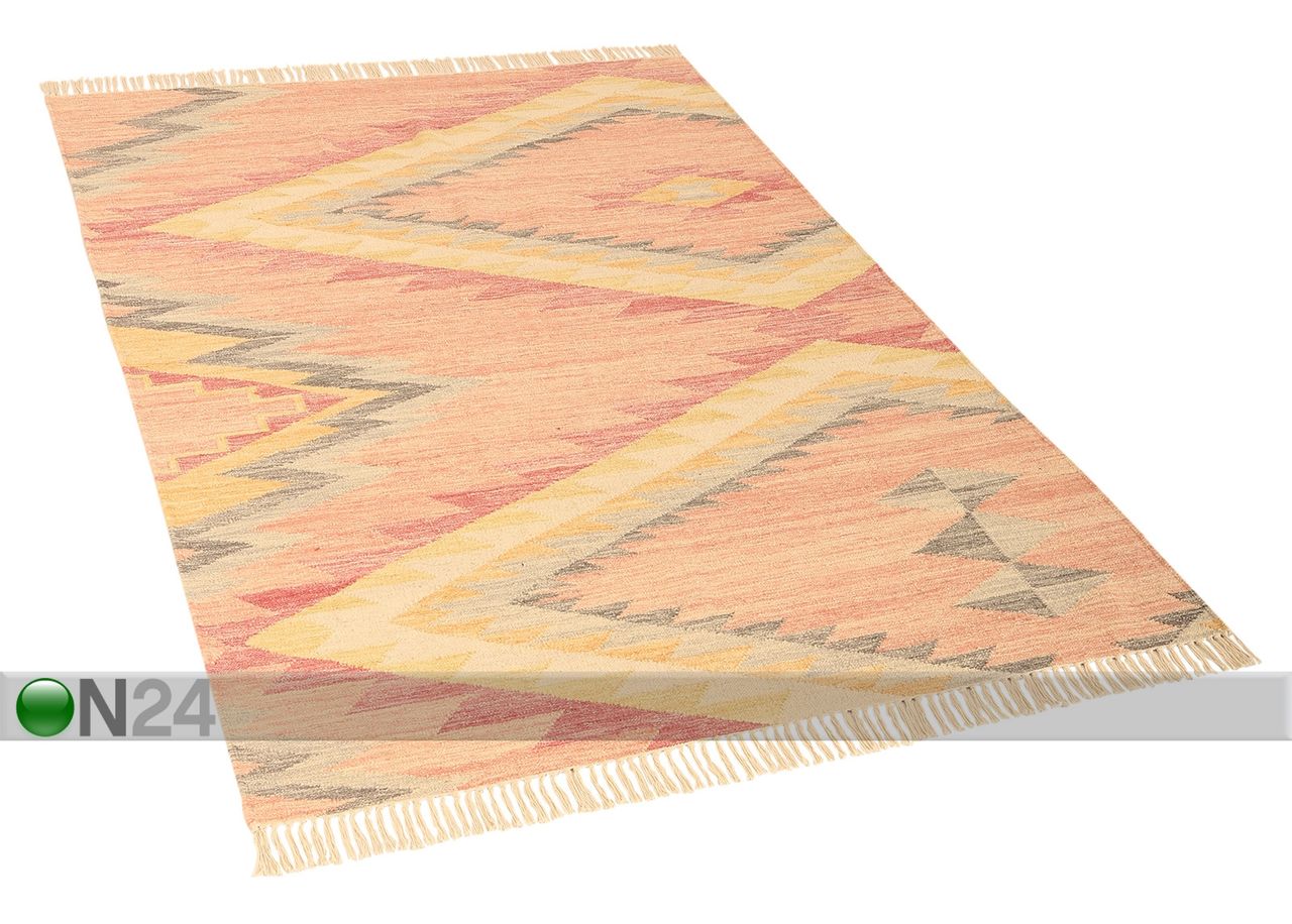 Matto Vintage Zigzag Kelim 65x135cm kuvasuurennos