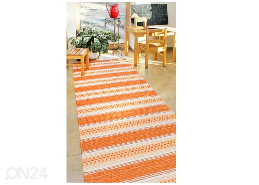 Narma muovimatto Runö orange 130x190 cm kuvasuurennos