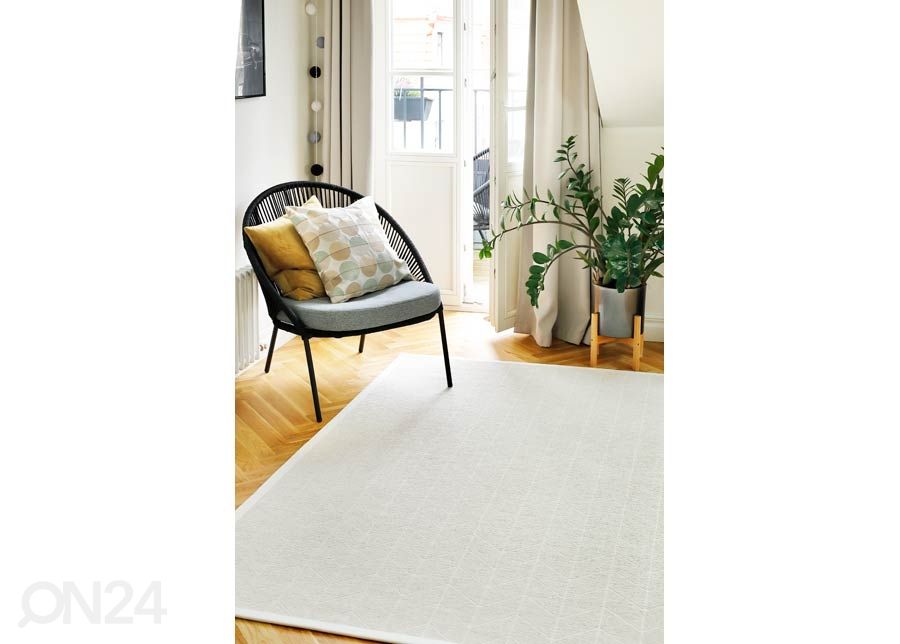 Narma smartWeave® BASIC matto Tali white 100x160 cm kuvasuurennos