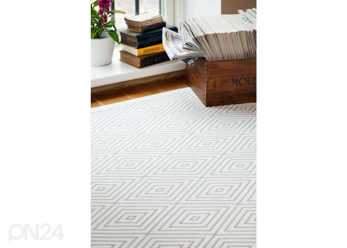 NARMA smartWeave® matto Kuninga white 70x140 cm kuvasuurennos