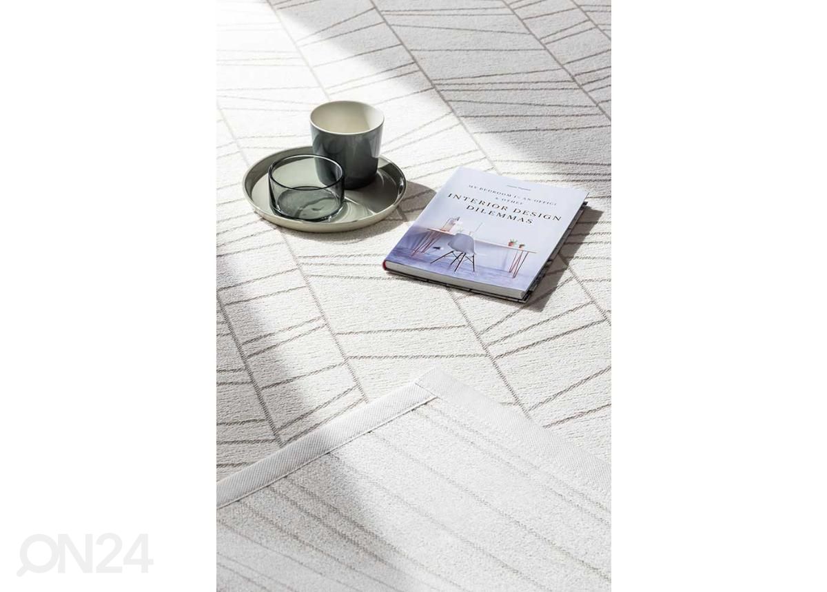 NARMA smartWeave® matto Loona white 140x200 cm kuvasuurennos