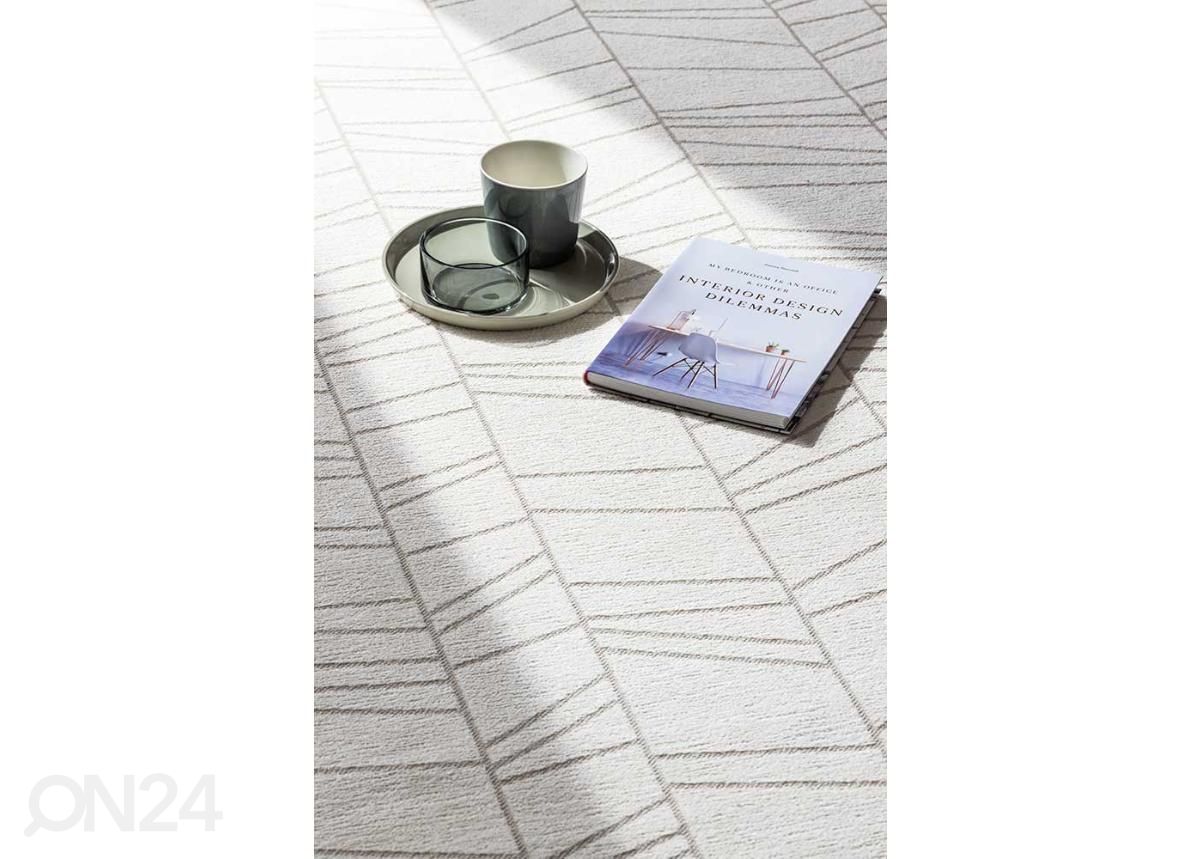 NARMA smartWeave® matto Loona white 140x200 cm kuvasuurennos