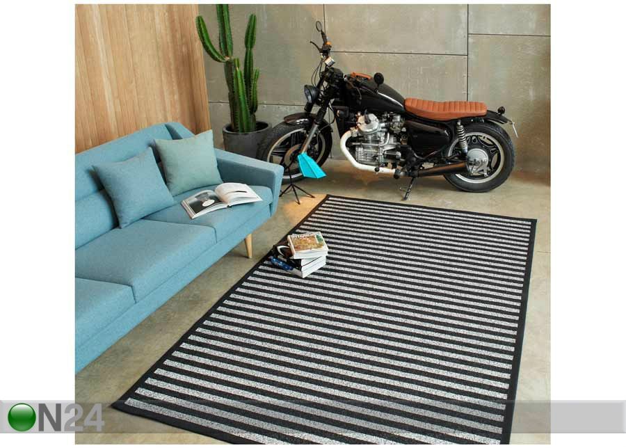 Narma smartWeave® matto Viki black 200x300 cm kuvasuurennos