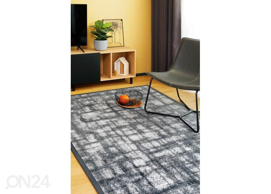 Narma smartWeave® matto Virve carbon 80x250 c kuvasuurennos