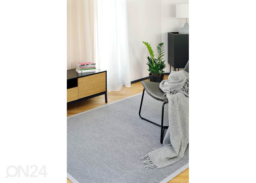 Narma smartWeave® matto Vivva hopea 160x230 cm kuvasuurennos