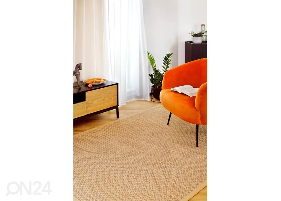 Narma smartWeave® TWIN matto Are kulta 140x200 cm kuvasuurennos