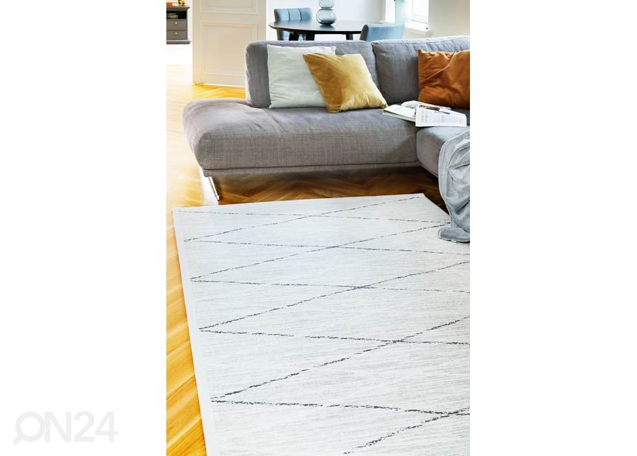 Narma smartWeave® TWIN matto Kauri white 140x200 cm kuvasuurennos