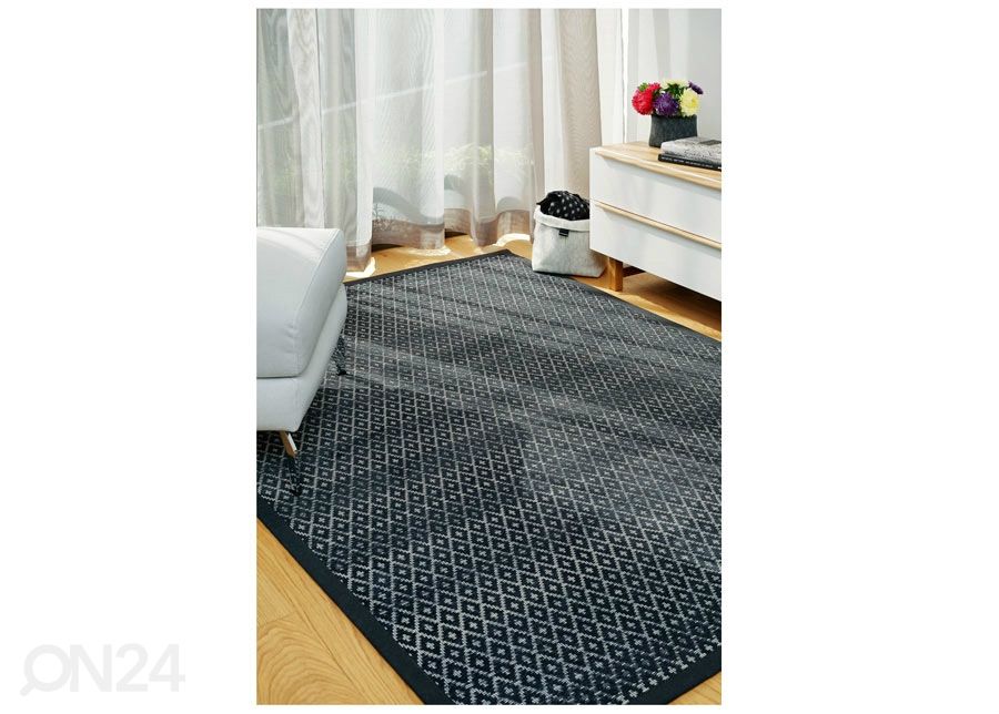 Narma smartWeave® TWIN matto Tsirgu carbon 100x160 cm kuvasuurennos