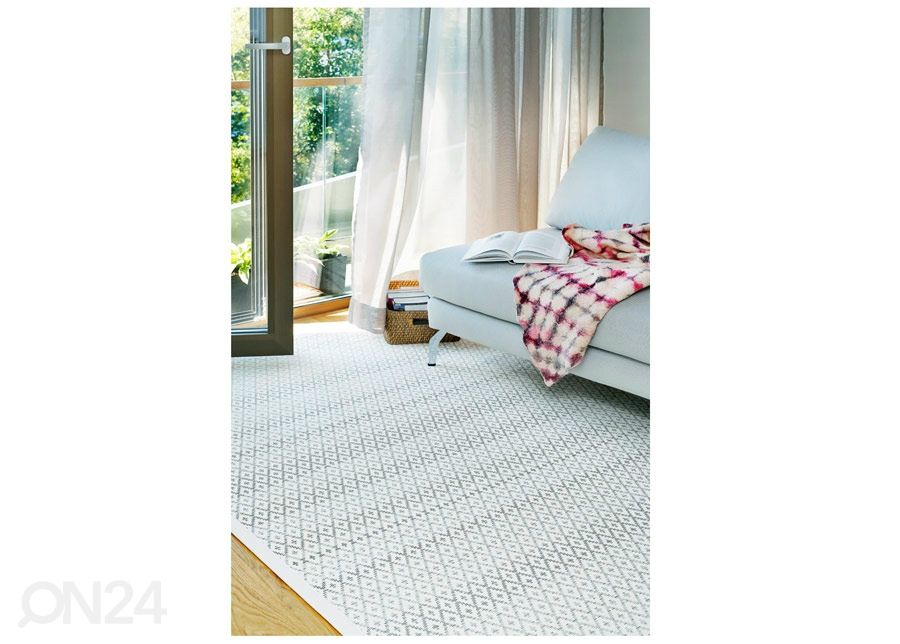 Narma smartWeave® TWIN matto Tsirgu white 100x160 cm kuvasuurennos