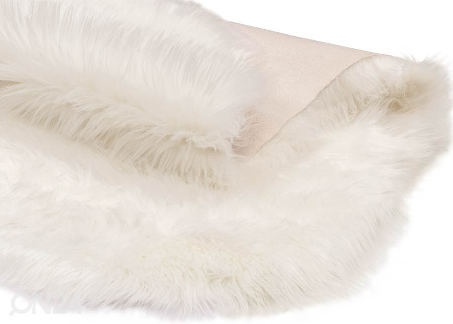 Narma Vegan Fur plyysimatto Dolly ivory 60x160 cm kuvasuurennos