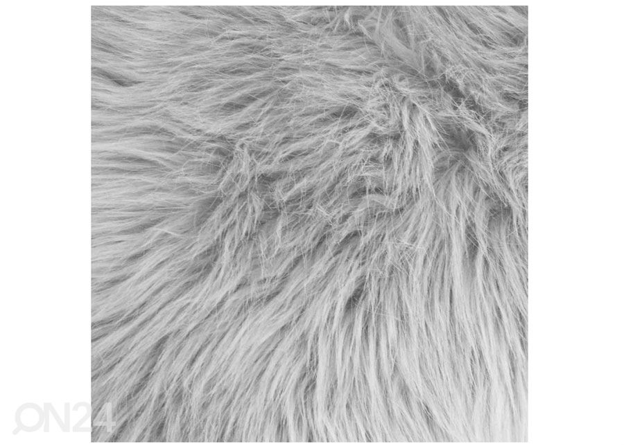 Narma Vegan Fur plyysimatto Dolly silver 60x90 cm kuvasuurennos
