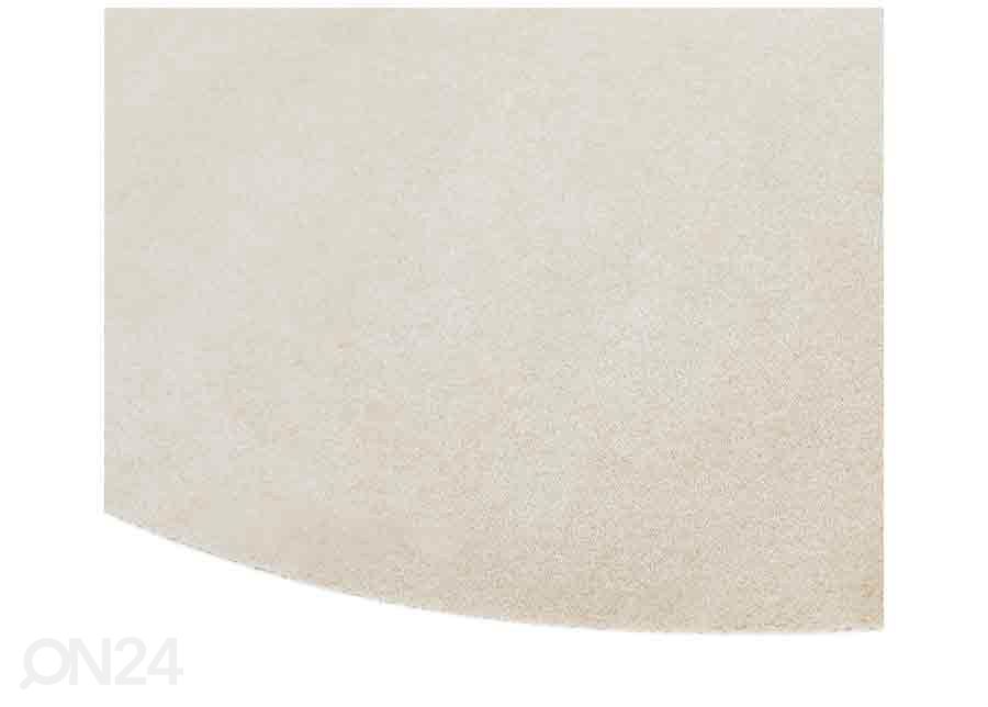 Narma velour Eden cream pyöreä Ø 133 cm kuvasuurennos