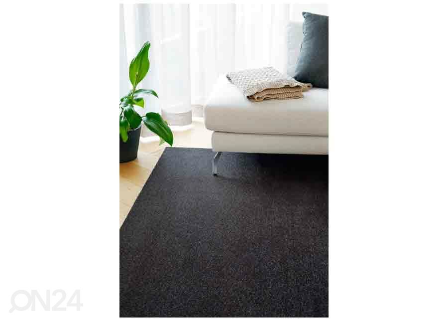 Narma velour matto Eden carbon 67x133 cm kuvasuurennos