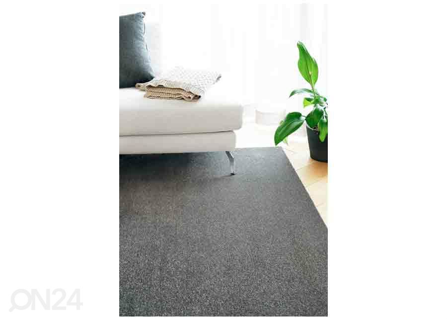 Narma velour matto Eden grey 67x133 cm kuvasuurennos