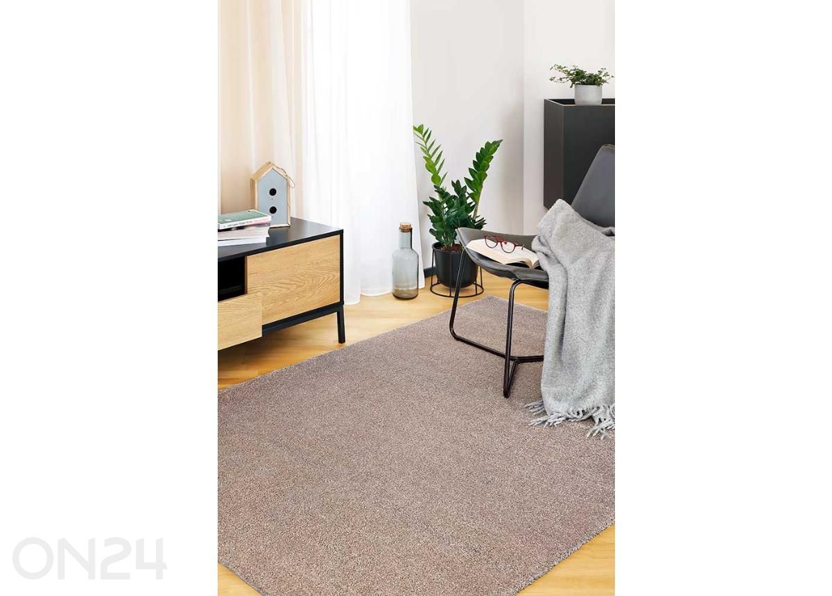 Narma velour matto Noble™ beige pyöreä Ø 133 cm kuvasuurennos