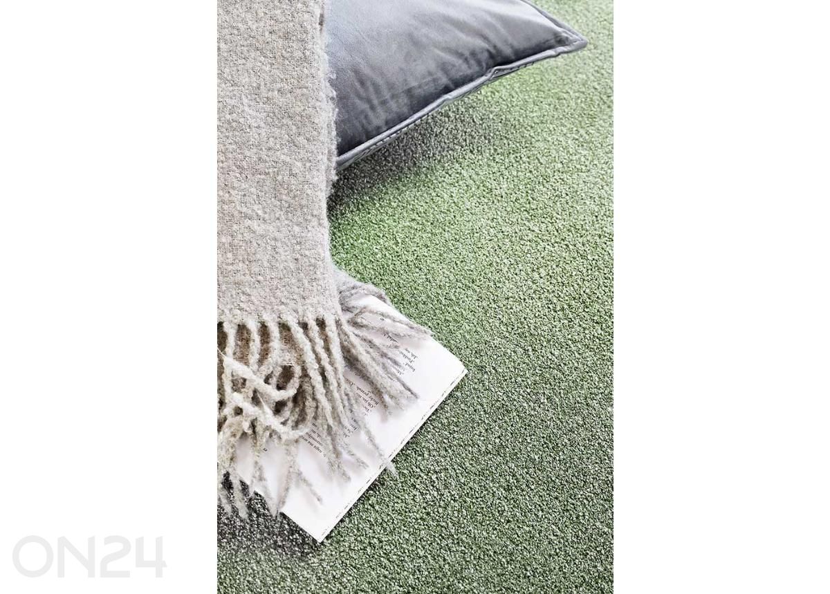 Narma velour matto Noble green 67x133 cm kuvasuurennos