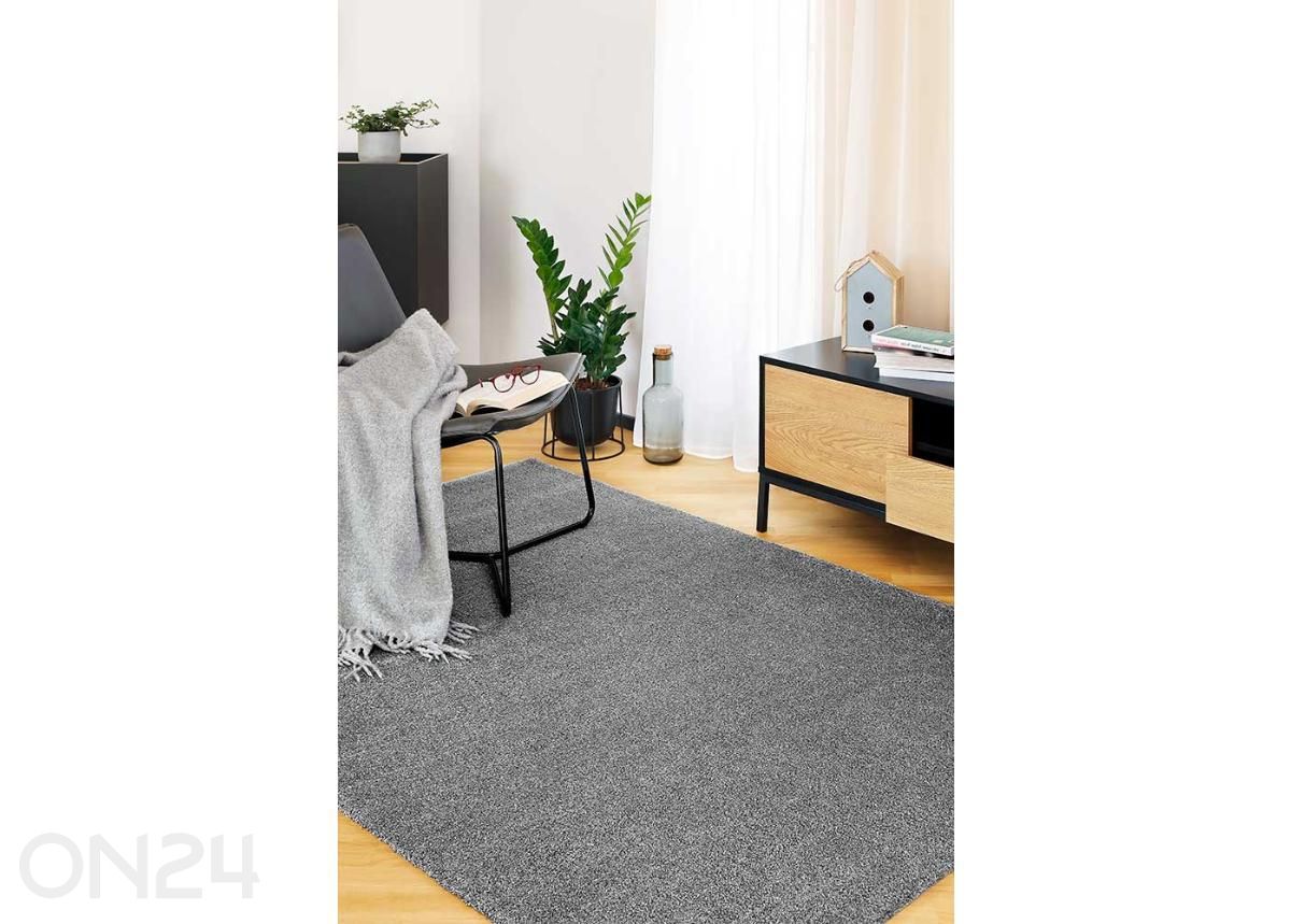 Narma velour matto Noble™ grey 67x133 cm kuvasuurennos