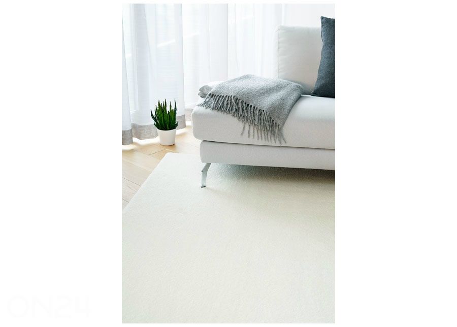 Narma velour matto Noble™ white 67x133 cm kuvasuurennos