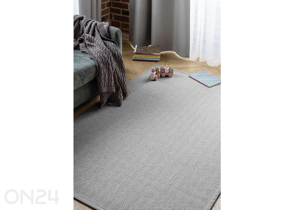 Narma villamatto Bergen™ grey 80x160 cm kuvasuurennos